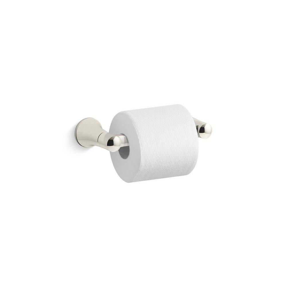 KOHLER Vibrant&reg; Polished Nickel Wall Mount Toilet Tissue Holder 