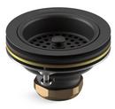 KOHLER Matte Black Manual Sink Strainer 