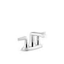 KOHLER Polished Chrome Two Handle Centerset Bathroom Sink Faucet 