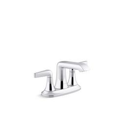 Two Handle Centerset Bathroom Sink Faucet in Polished Chrome