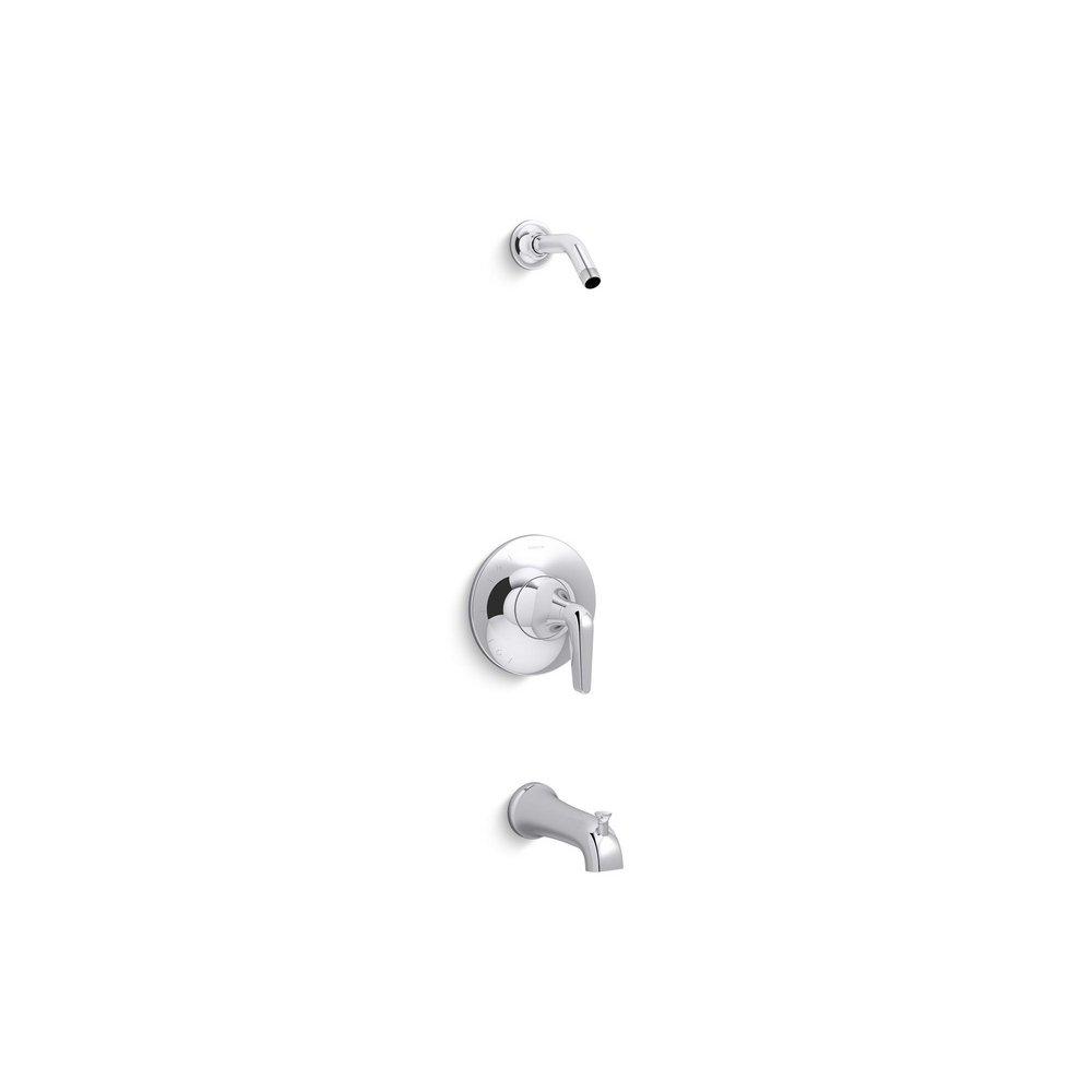 KOHLER Polished Chrome Single Handle Bathtub & Shower Faucet (Trim Only) 