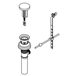 Bathroom Sink Drain in Vibrant&reg; Brushed Moderne Brass