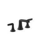 Two Handle Widespread Bathroom Sink Faucet in Matte Black