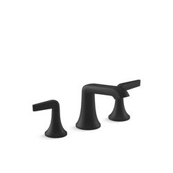Two Handle Widespread Bathroom Sink Faucet in Matte Black