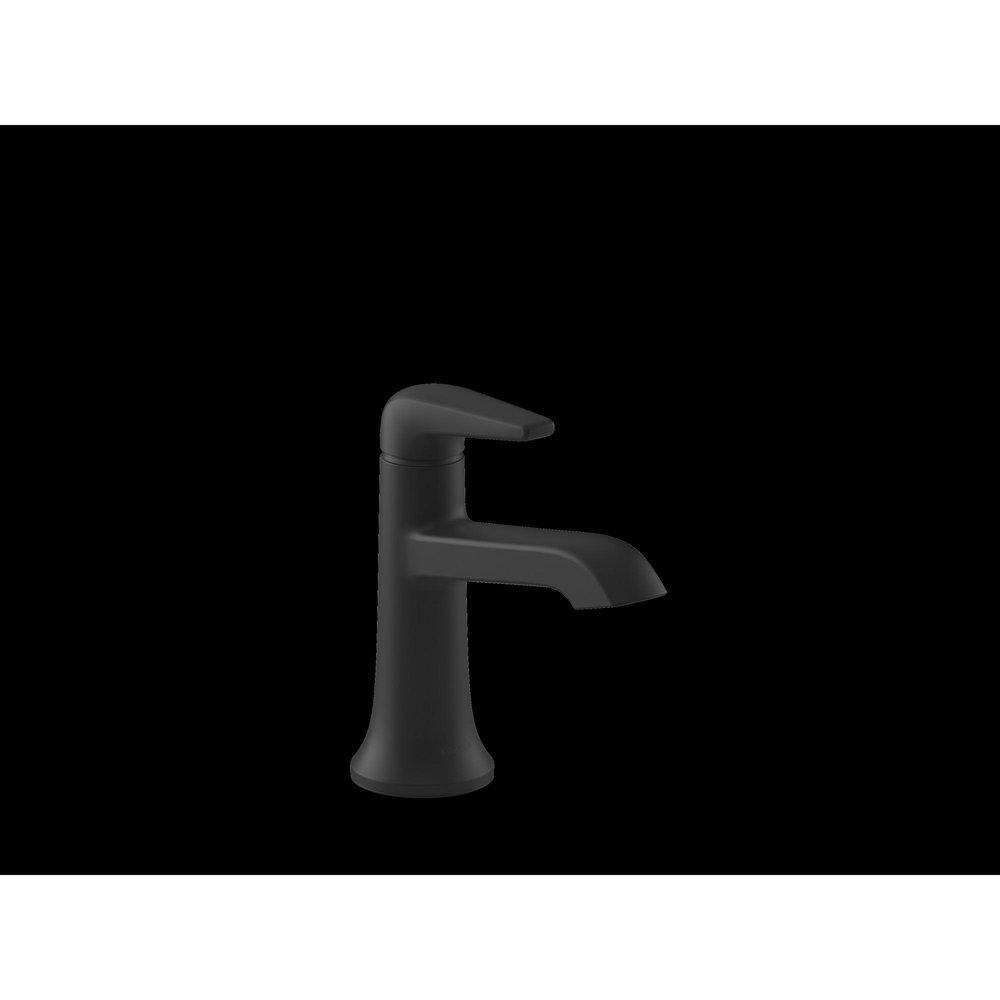 KOHLER Matte Black Single Handle Monoblock Bathroom Sink Faucet 
