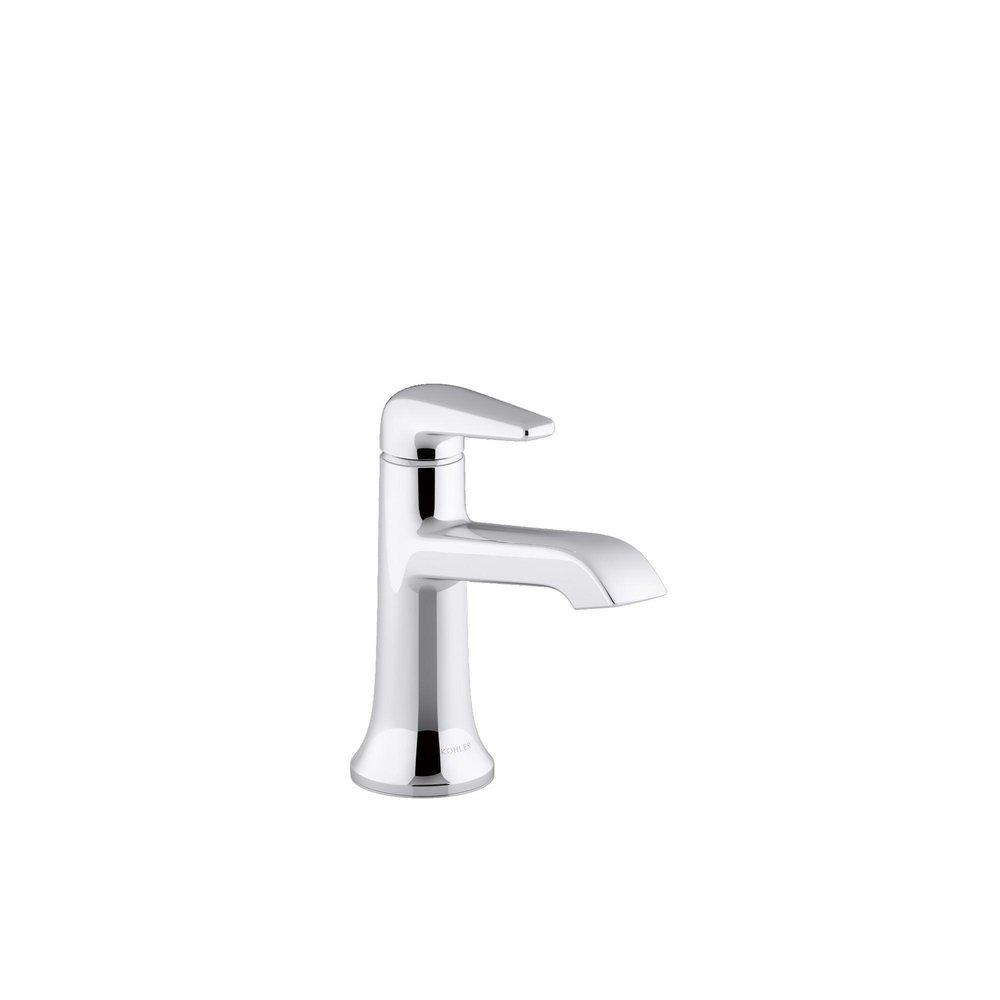 Single Handle Monoblock Bathroom Sink Faucet in Polished Chrome