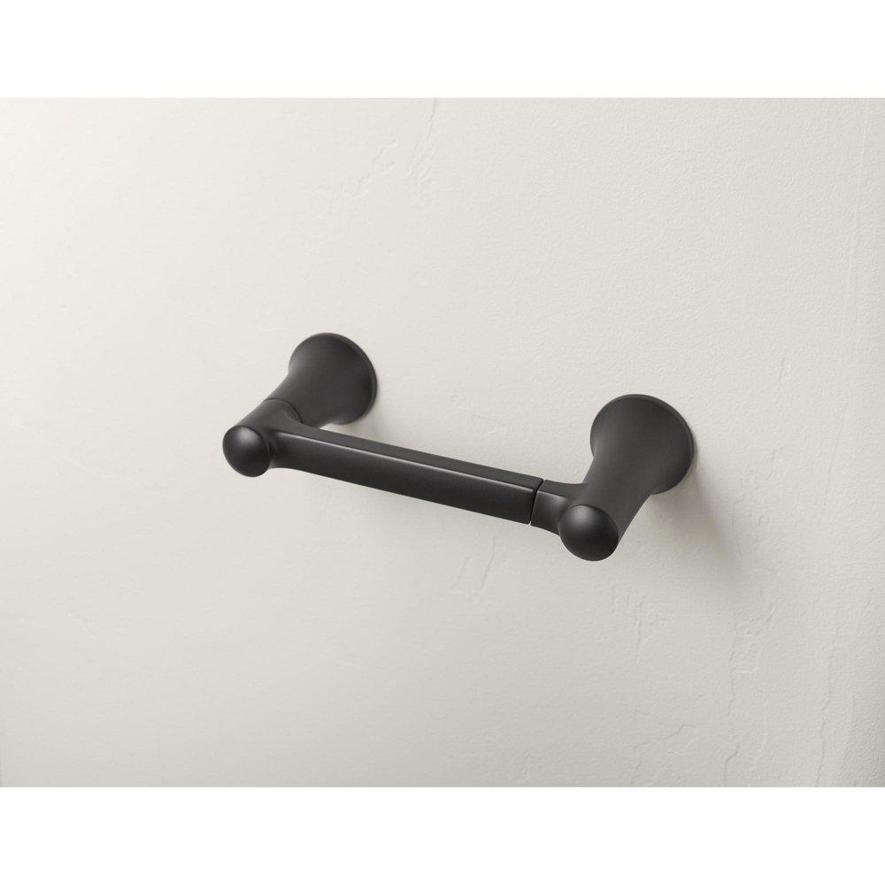 KOHLER Matte Black Toilet Paper Holder 