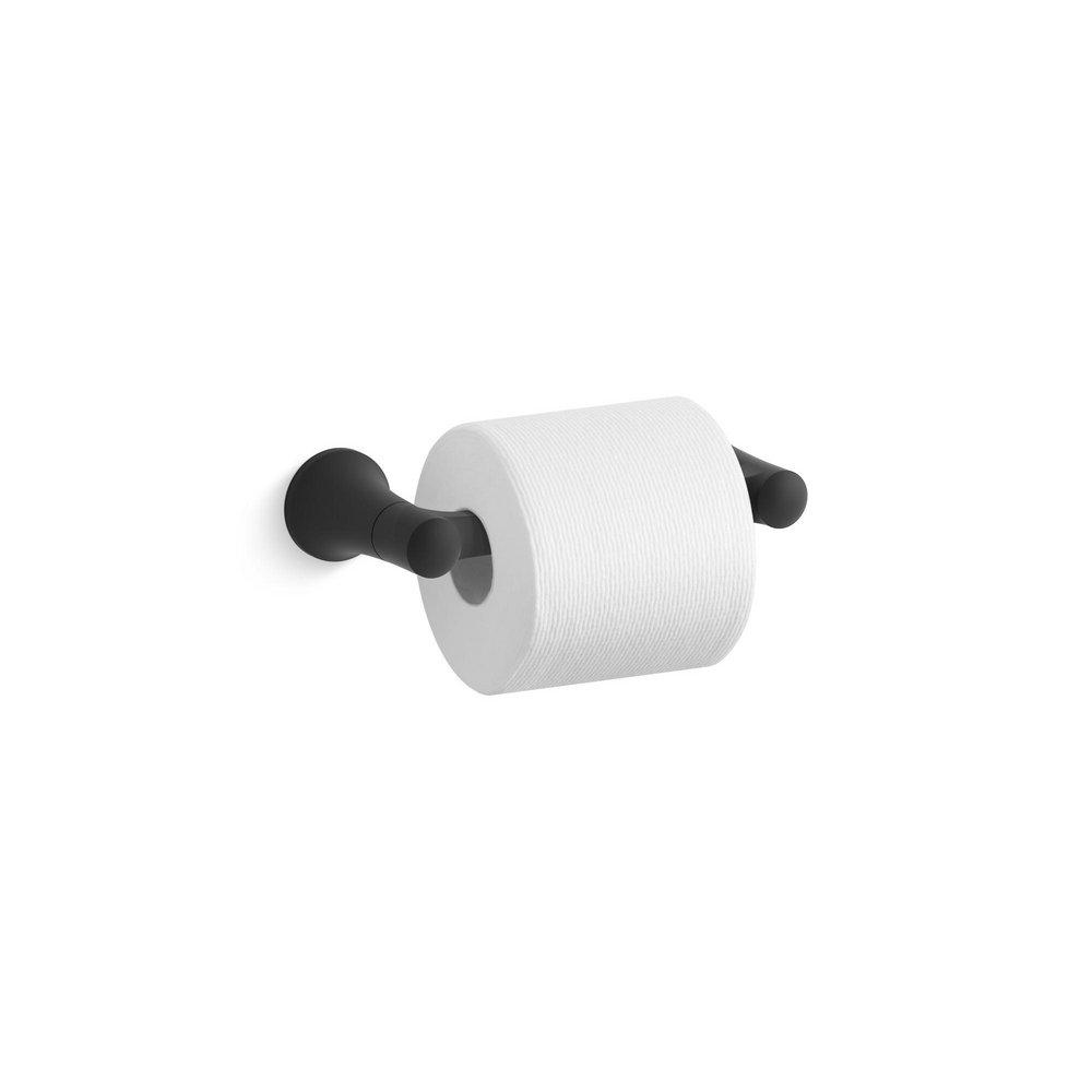 KOHLER Matte Black Toilet Paper Holder 