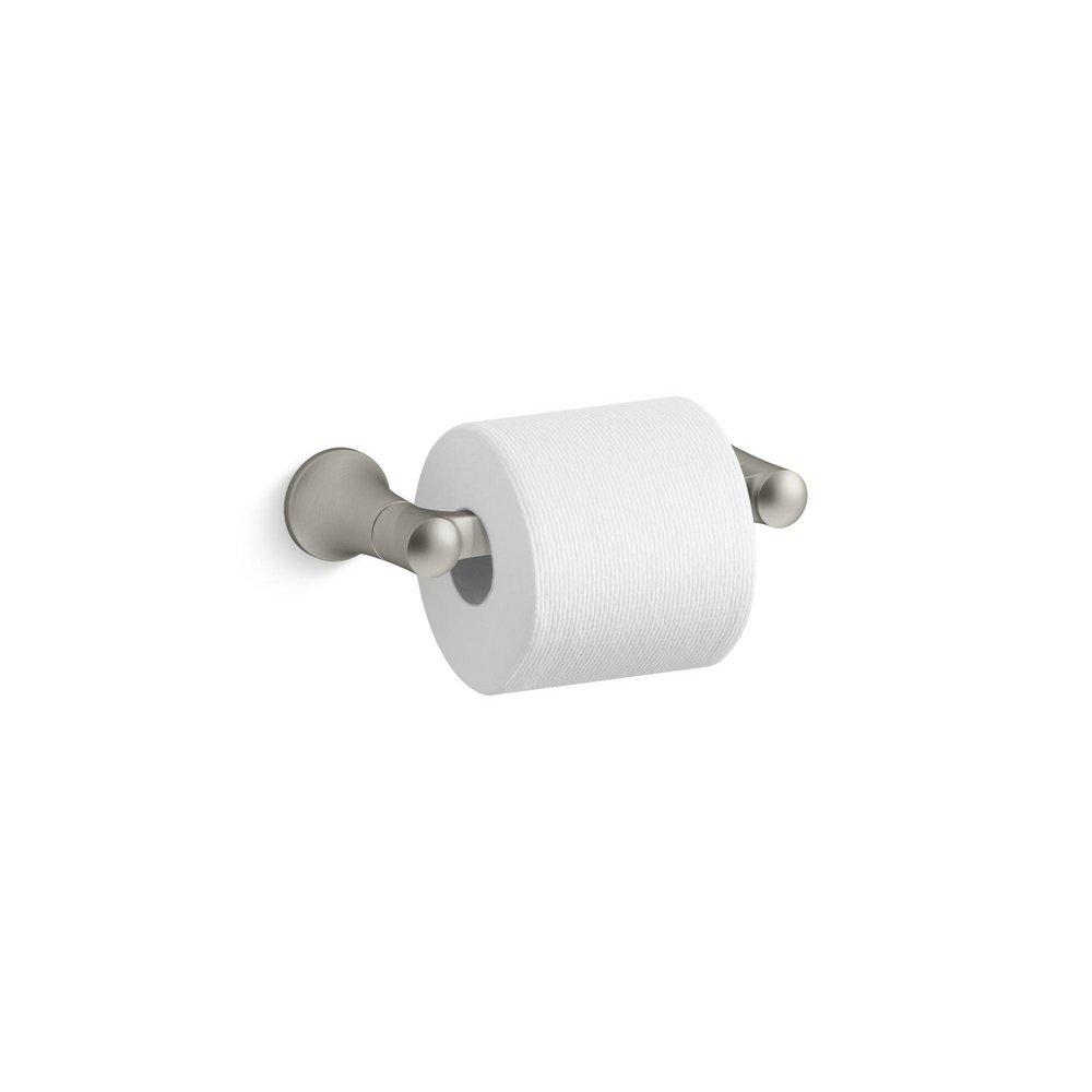 KOHLER Vibrant&reg; Brushed Nickel Wall Mount Toilet Tissue Holder 