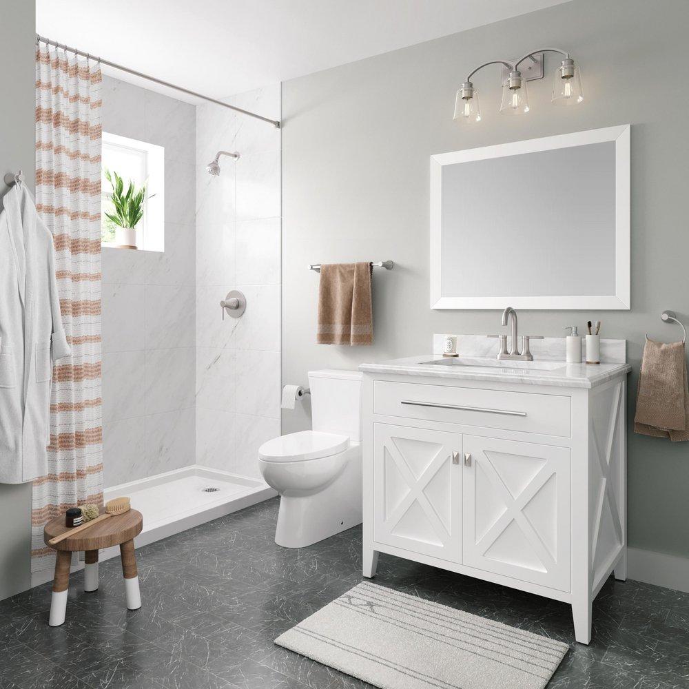 PROFLO&reg; Brushed Nickel 24 in. Towel Bar 