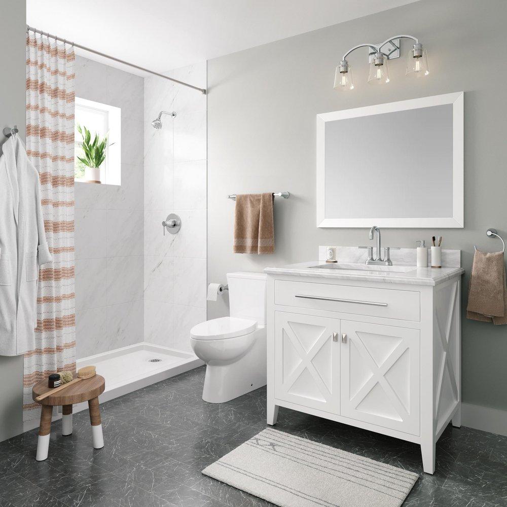 PROFLO&reg; Polished Chrome 24 in. Towel Bar 