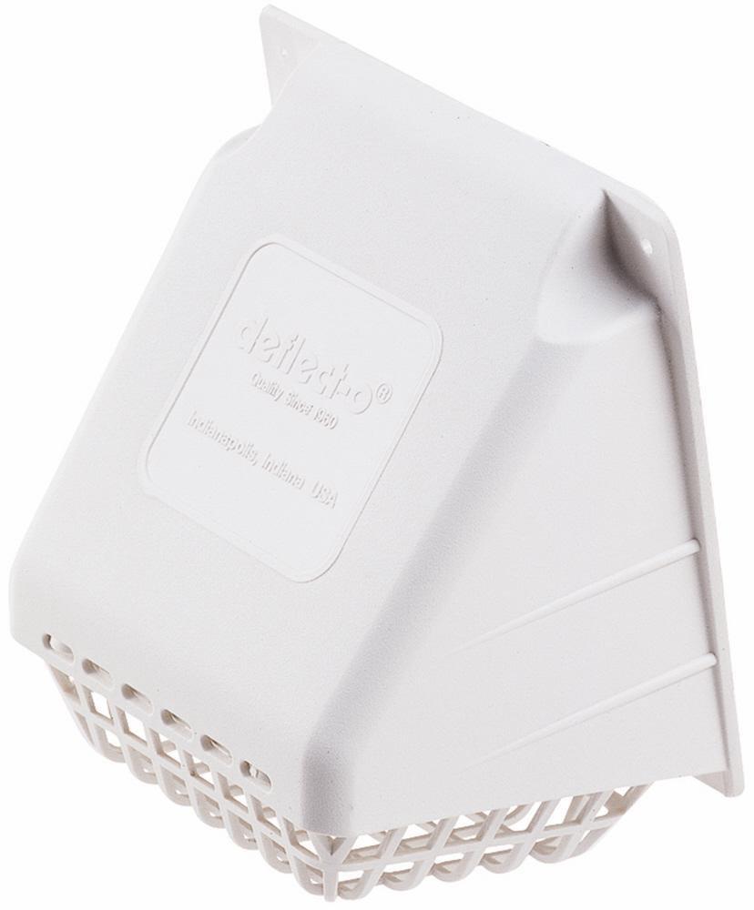 4 in. Dryer Vent Hood in White 