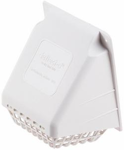 4 in. Dryer Vent Hood in White