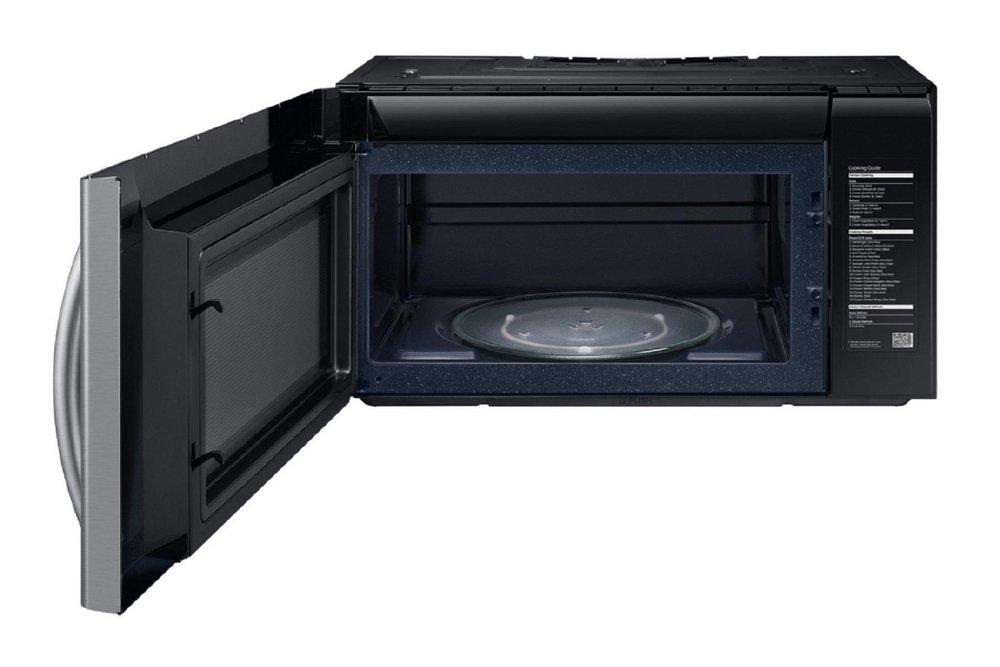 Samsung Stainless Steel 29-7/8 in. 14.5A 1700W 2.1 cf Over the Range Microwave 