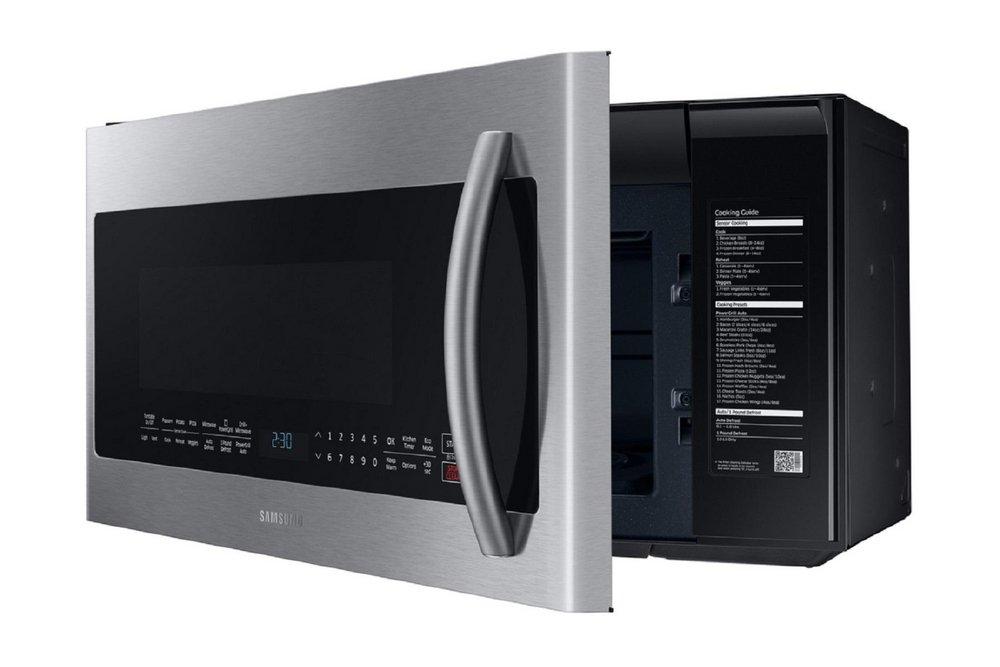 Samsung Stainless Steel 29-7/8 in. 14.5A 1700W 2.1 cf Over the Range Microwave 