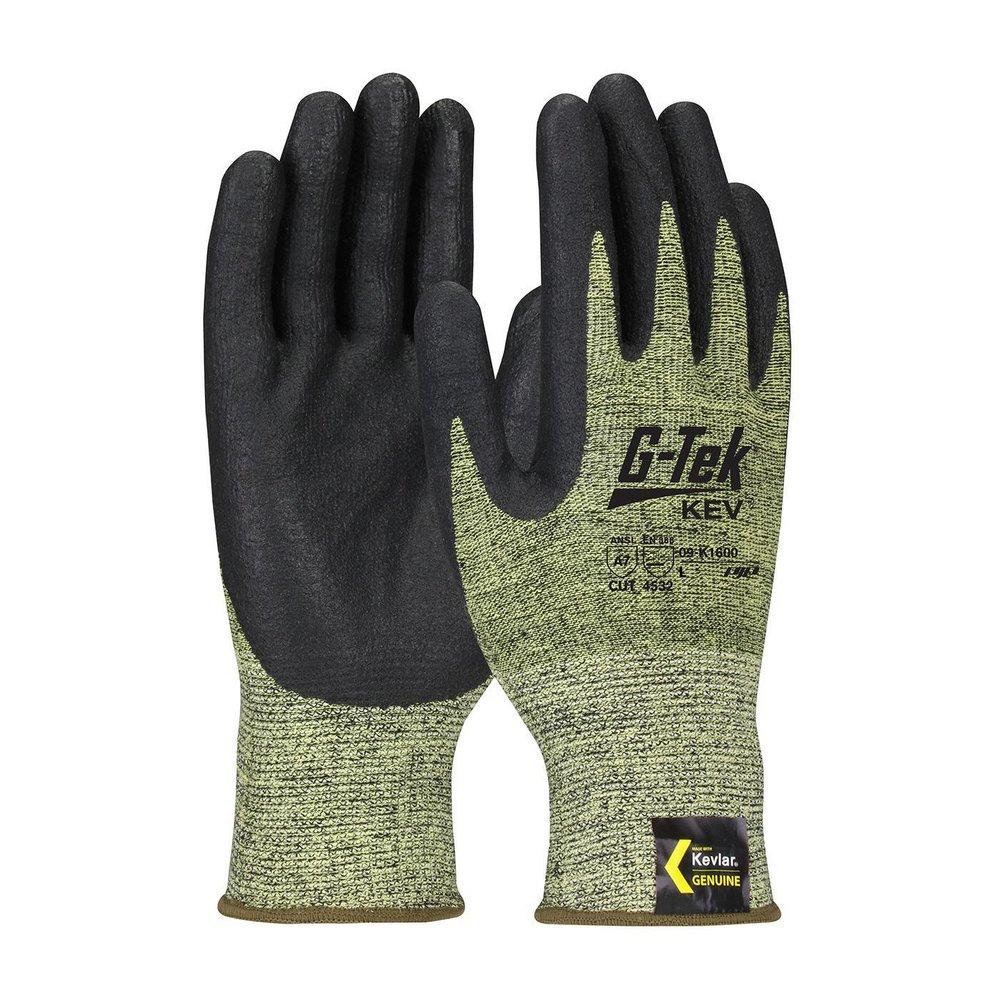 G-Tek&reg; KEV&trade; Yellow Seamless Knit Glove 6 Dozen 