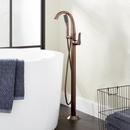 8.5 gpm Floor Mount Tub Filler with Single Lever Handle and 1.8 gpm Handshower in Oil Rubbed Bronze