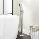 Signature Hardware Polished Chrome 8.5 gpm Floor Mount Tub Filler with Single Lever Handle and 1.8 gpm Handshower 