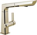 Single Handle Pull Out Kitchen Faucet in Brilliance® Polished Nickel