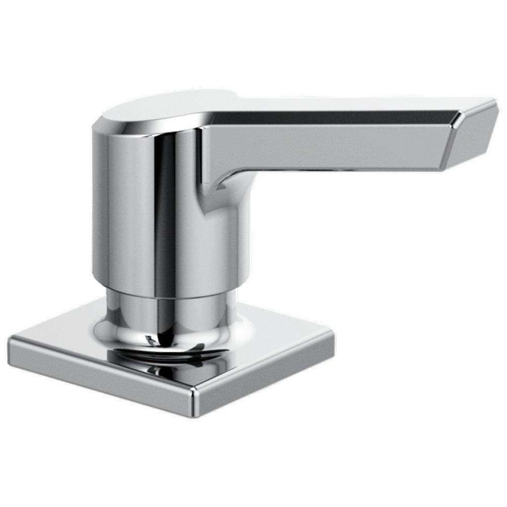 Delta Faucet Chrome 13 oz. Deck Mount Metal Soap & Lotion Dispenser 