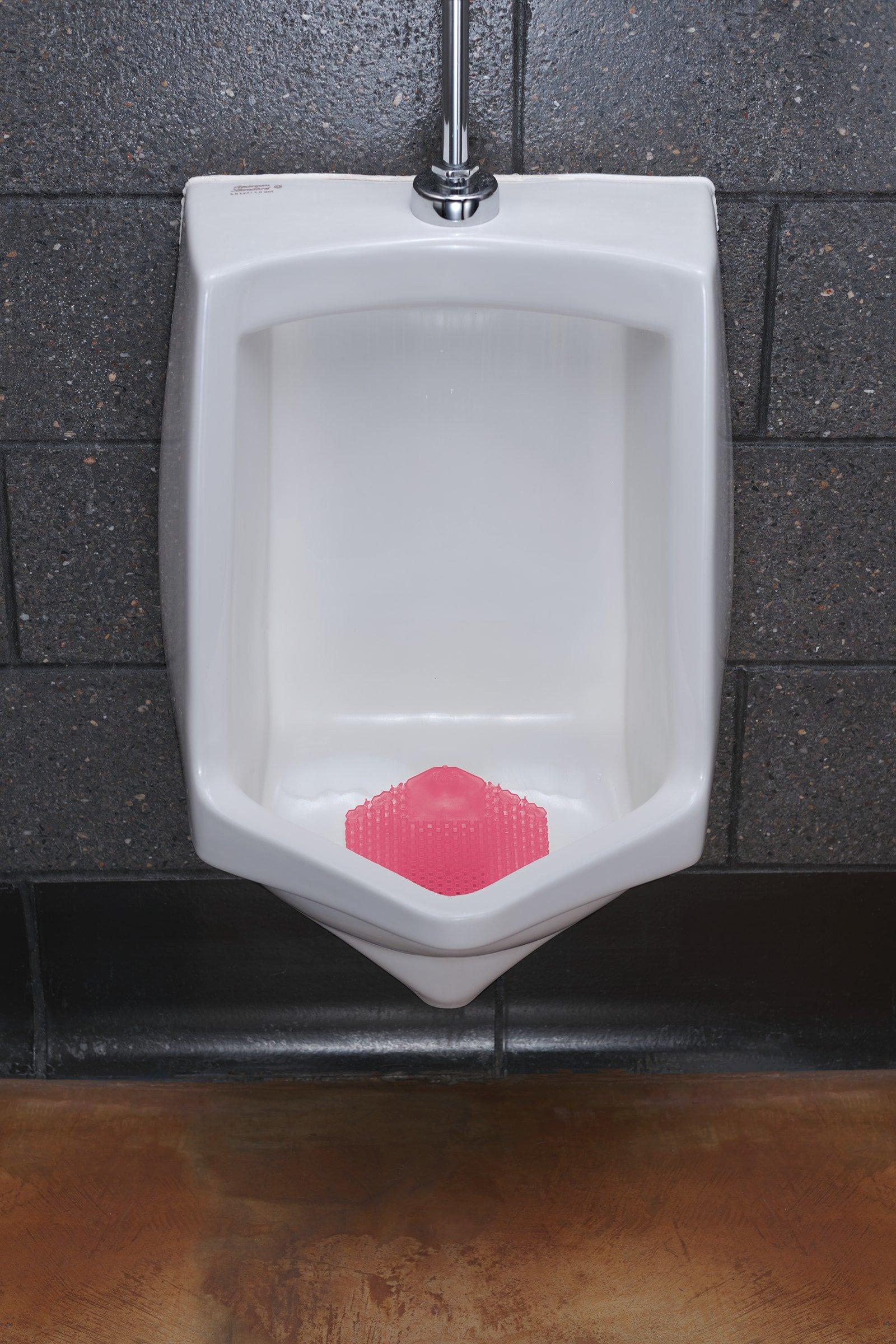 Fresh Products Red 7 x 6-1/2 x 2/3 in. EVA Spiced Apple Urinal Screen Deodorizer in Red 