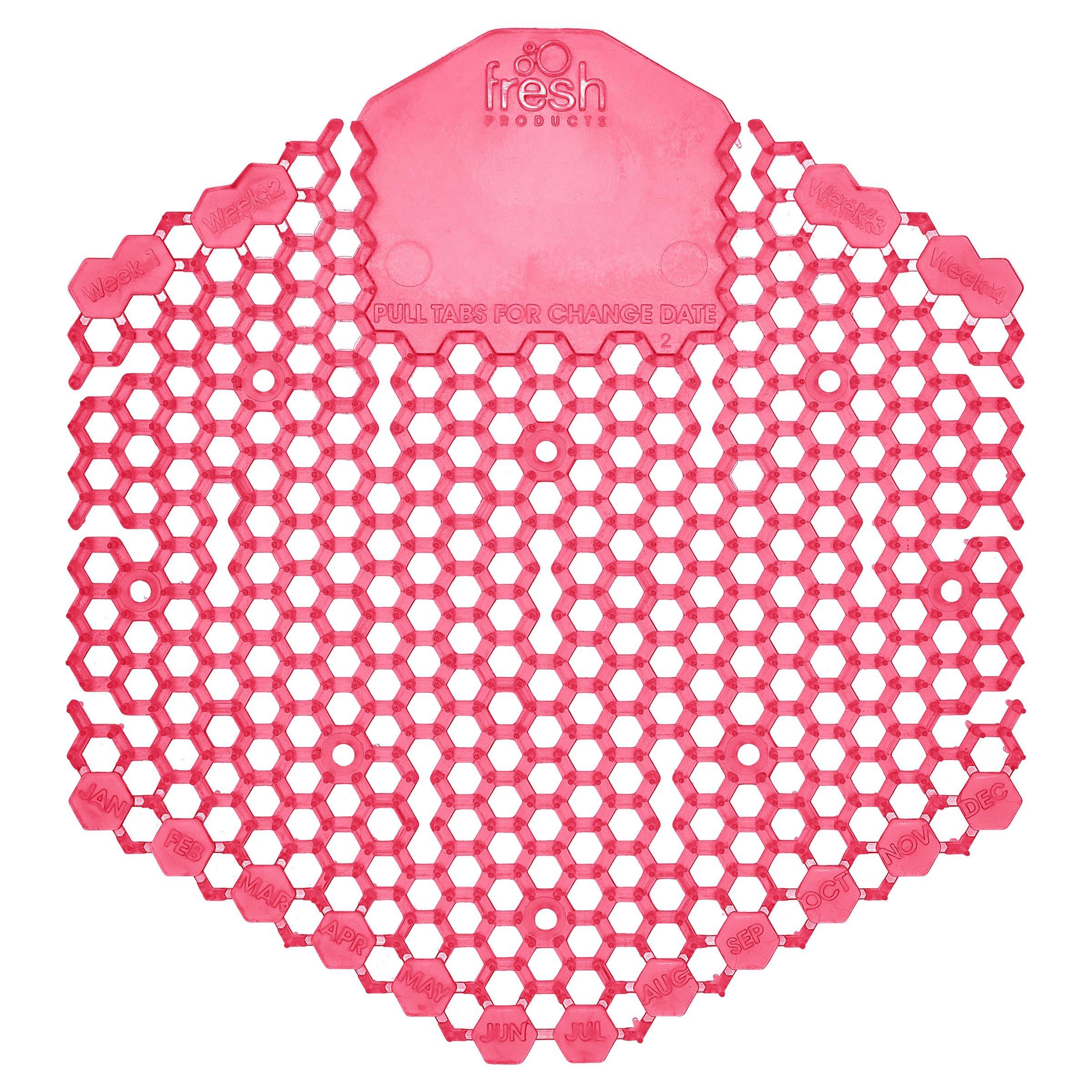 Fresh Products Red 7 x 6-1/2 x 2/3 in. EVA Spiced Apple Urinal Screen Deodorizer in Red 