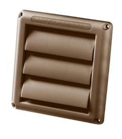 3 in. Dryer Vent Hood in Brown Polypropylene
