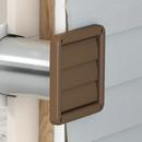 Deflecto Brown 3 in. Dryer Vent Hood Polypropylene 