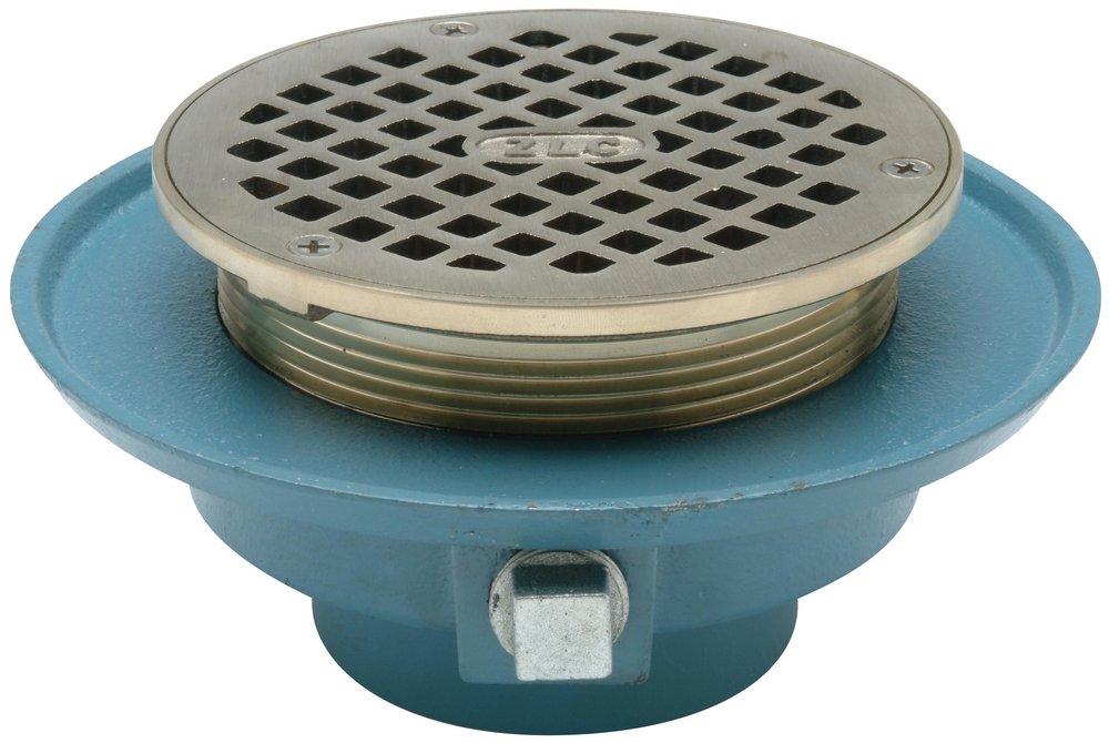 Zurn No Hub Nickel Bronze Floor Drain with Round Top 
