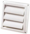 5 in. Dryer Vent Hood in White Calcium Filled Polypropylene
