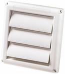 Deflecto White 5 in. Dryer Vent Hood Calcium Filled Polypropylene 