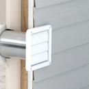 Deflecto White 5 in. Dryer Vent Hood Calcium Filled Polypropylene 