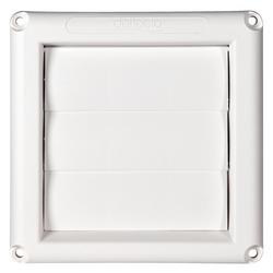 5 in. Dryer Vent Hood in White Calcium Filled Polypropylene