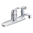 Single Handle Kitchen Faucet with Side Spray in Polished Chrome