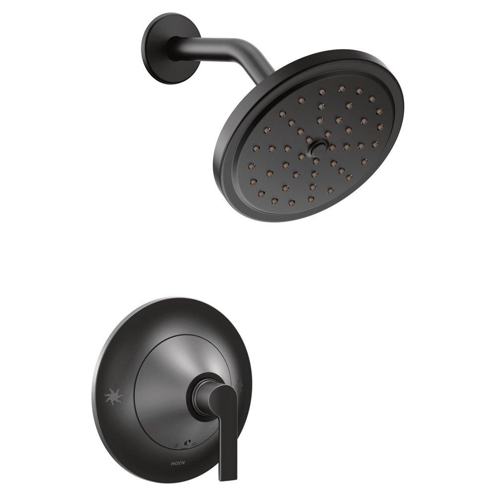 Moen Matte Black Single Handle Single Shower Faucet Trim Only 