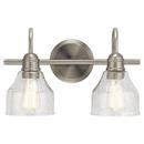 Kichler Lighting Brushed Nickel 75W 2-Light Medium E-26 Incandescent Vanity Fixture 