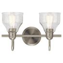 Kichler Lighting Brushed Nickel 75W 2-Light Medium E-26 Incandescent Vanity Fixture 
