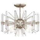 Kichler Lighting Polished Nickel 60W 4-Light Candelabra E-12 Incandescent Semi-Flush Mount Ceiling Fixture 