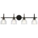 75W 4-Light Medium E-26 Incandescent Vanity Fixture in Olde Bronze