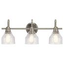 75W 3-Light Medium E-26 Incandescent Vanity Fixture in Brushed Nickel