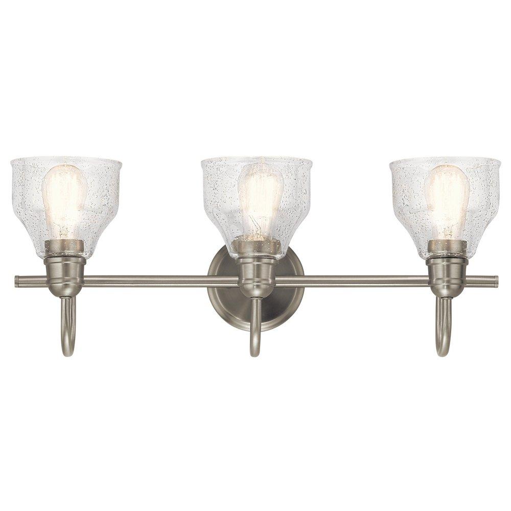 Kichler Lighting Brushed Nickel 75W 3-Light Medium E-26 Incandescent Vanity Fixture 