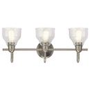 Kichler Lighting Brushed Nickel 75W 3-Light Medium E-26 Incandescent Vanity Fixture 