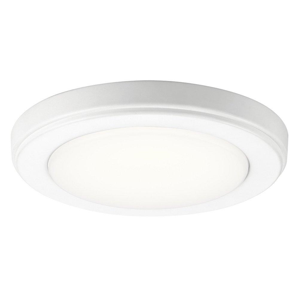 Kichler Lighting White 7 in. 14.5W 1-Light Integrated LED Flush Mount Ceiling Fixture 