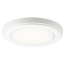 7 in. 14.5W 1-Light Integrated LED Flush Mount Ceiling Fixture in White