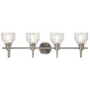 Kichler Lighting Brushed Nickel 75W 4-Light Medium E-26 Incandescent Vanity Fixture 