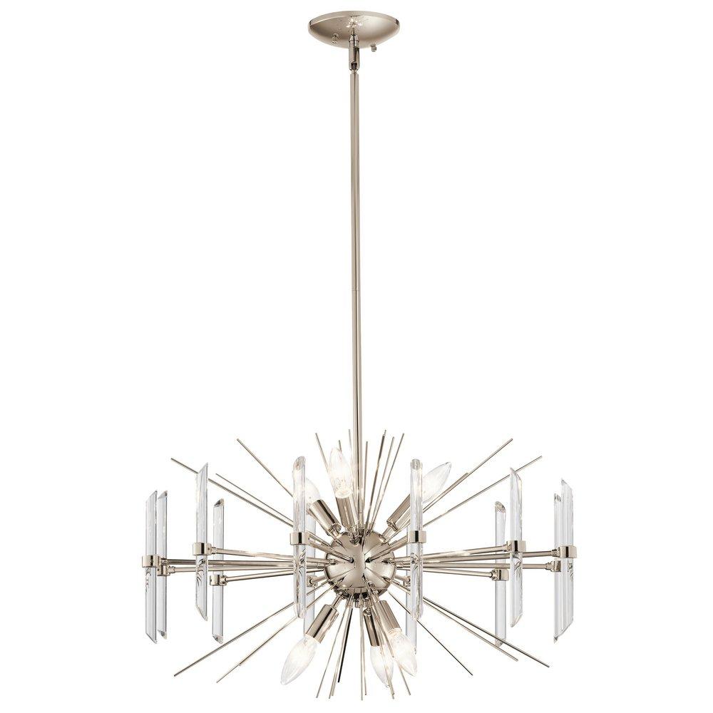 Kichler Lighting Polished Nickel 60W 6-Light Candelabra E-12 Incandescent Chandelier 