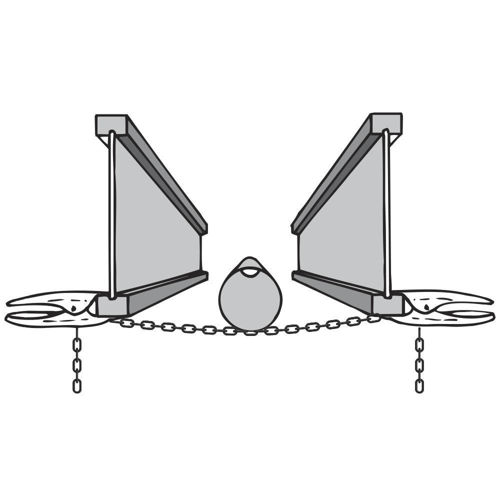 Malco Steel Pipe and Duct Holder 