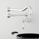 Single Handle Lever Handle Pot Filler in Polished Chrome