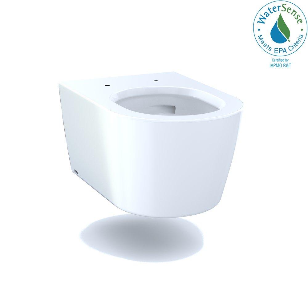 TOTO Cotton 1.28 gpf Elongated Wall Mount Toilet Bowl 