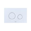 TOTO White 9-1/2 in. ABS Basic Round Dual Button Push Plate 